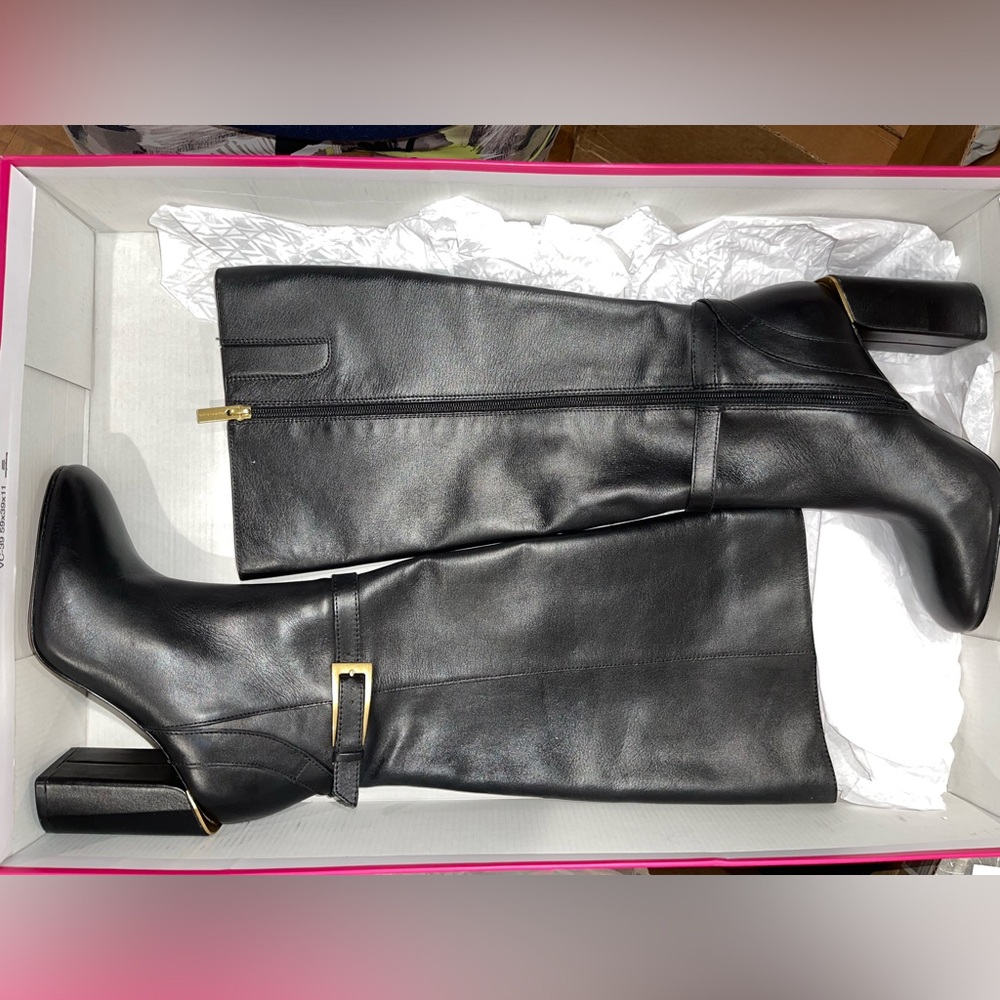 VINCE CAMUTO Women's Joanel 2 Knee High Boot Black NWT NIB Size 7 - Picture 8 of 15